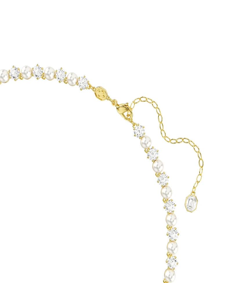 Swarovski Gold-Tone Plated Cubic Zirconia Tennis Necklace