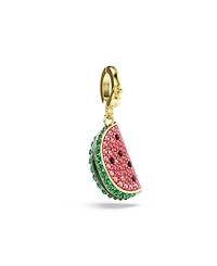 Swarovski Gold-Tone Plated Watermelon Slice Charm