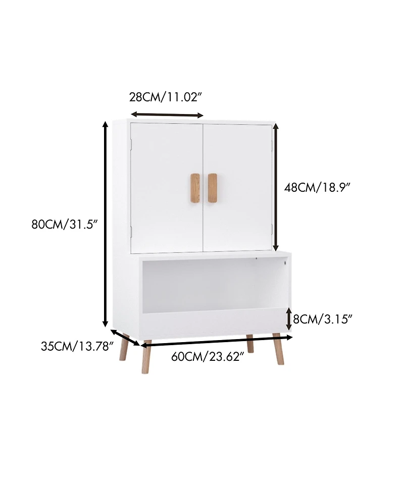 Rainsken Kids Toy Storage Cabinet