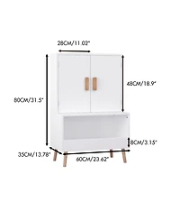 Rainsken Kids Toy Storage Cabinet