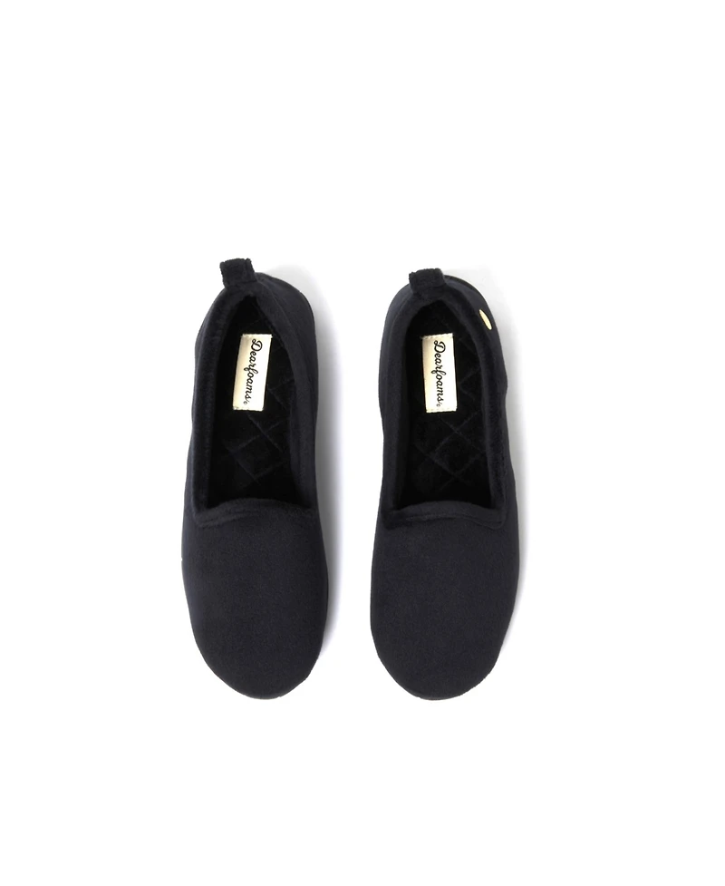 Dearfoams Women's Rachel Velour Closed Back Loafer