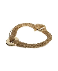Pre-Owned Tiffany and Co Yellow Gold Multistrand Toggle Bracelet