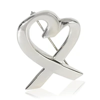 Pre-Owned Tiffany and Co Sterling Silver Paloma Picasso Loving Heart Brooch