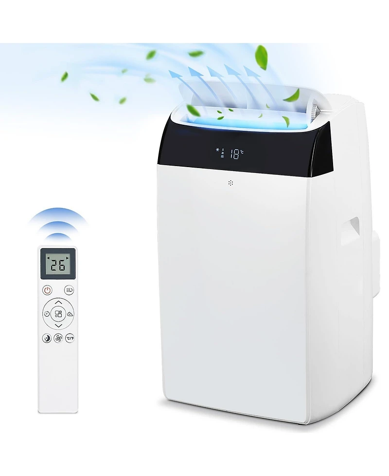 Xo 14,000 Btu 3-in-1 Portable Ac for Rooms Up to 750 Sq. Ft., Ultra-Quiet Energy Saving Dehumidifier and Fan, Remote
