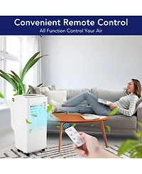 Xo 10,000 Btu Portable Ac, 3-in-1 Cooling, Dehumidifier and Fan, Auto Swing, Sleep Mode and 24-Hour Timer, Window Kit
