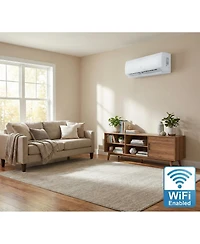 Xo 12000 Btu Mini Split Ac and Heat Pump, 21 SEER2, Cools 750 Sq. Ft, Alexa Compatible, WiFi, Self-Cleaning, 230V