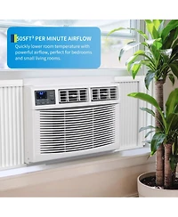 Xo 23200 Btu Window Ac with Heater, 208/230V WiFi Smart Unit, Cools and Heats 1500 Sq. Ft, App and Voice Control