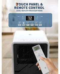 Xo 14,000 Btu Portable 3-in-1 Air Conditioner with Remote, Led Display