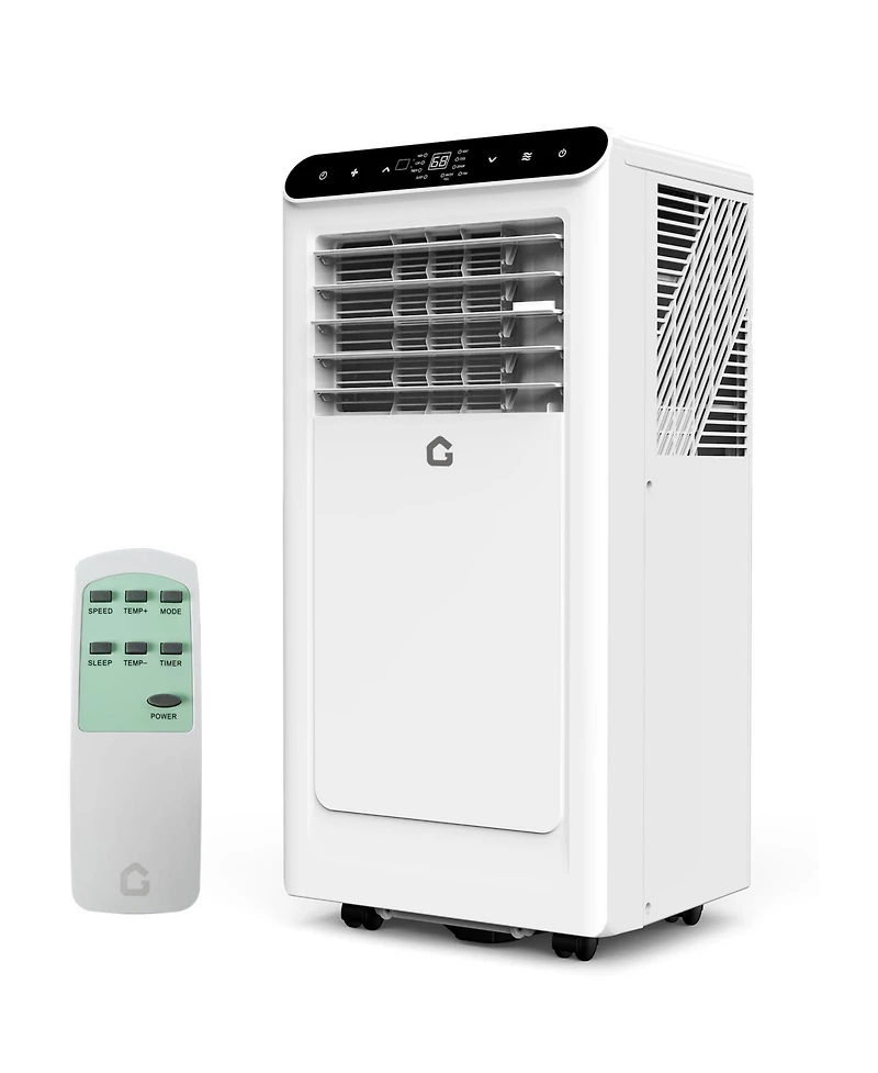 Xo 10,000 Btu Portable 3-in-1 Ac with Heat Mode, Remote, Led Display, Smart/Sleep Mode and Window Kit for Up to 450 Sq. Ft