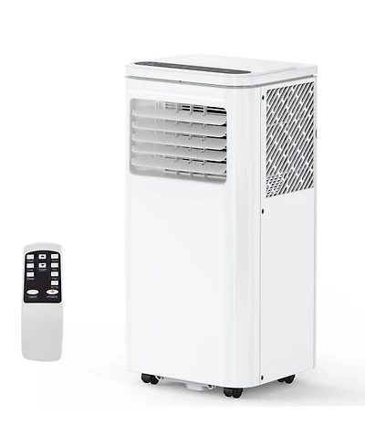 Xo 8,000 Btu Portable Ac, Quiet Cooling, Dehumidifier and Fan for Rooms Up to 350 Sq. Ft., Remote, Timer, Window Kit