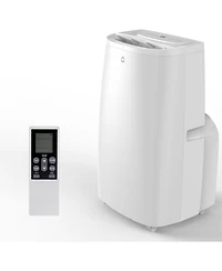 Xo 14,000 Btu Portable Ac, 3-in-1 Cooling, Fan and Dehumidifier, Sleep Mode, Led Display, Remote, Handles and Wheels