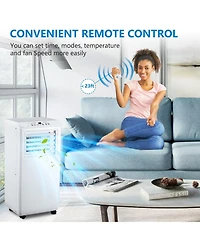 Xo 10,000 Btu Portable ACs, 3-in-1 Cooling, Fan and Dehumidifier, Quiet Led Display Unit with Remote and Sleep Mode