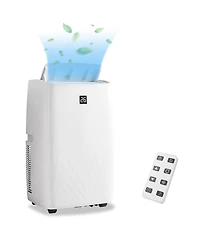 Xo 14,000 Btu Portable Air Conditioner for Rooms up to 750 Sq. Ft., 3-in-1 Cooling, Dehumidifier and Fan, Sleep Mode