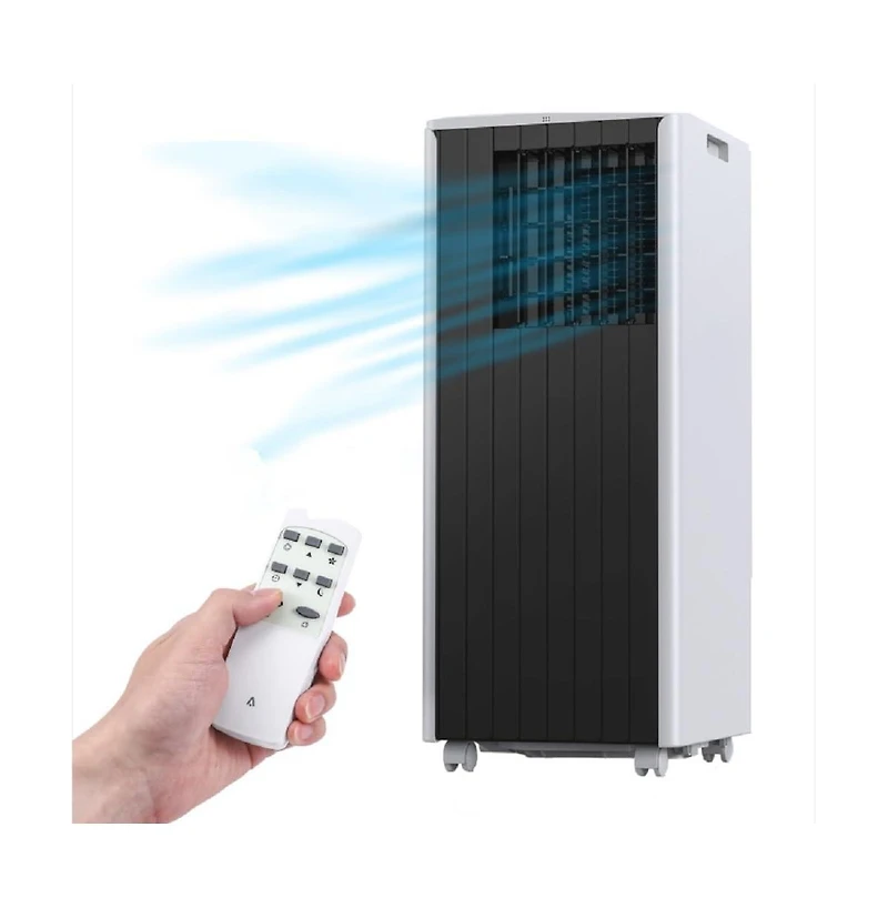Xo 8,000 Btu Portable Air Conditioner with Remote, Led Panel, Dehumidifier and Fan for Rooms up to 350 Sq. Ft