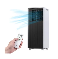 Xo 8,000 Btu Portable Air Conditioner with Remote, Led Panel, Dehumidifier and Fan for Rooms up to 350 Sq. Ft