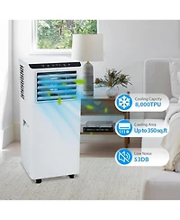 Xo 8000 Btu Portable Air Conditioner, 3-in-1 Ac Unit with Dehumidifier, Fan and Timer for Rooms up to 350 Sq.Ft