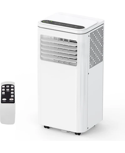 Xo 10000 Btu Portable Air Conditioner, 4-in-1 Ac Unit with Remote, Quiet Cooling for Rooms up to 450 Sq.Ft