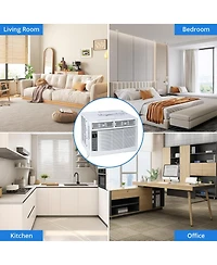 Xo 6000 Btu Window Ac Unit, 3-in-1 Air Conditioner, Sleep and Eco Mode, Timer, 115V