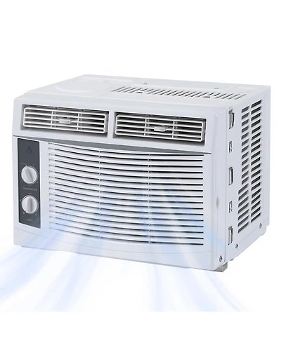 Xo 5000 Btu Window Ac Unit, Mechanical Control Air Conditioner, Cools 150 Sq. Ft, Low Noise, Easy Install Kit