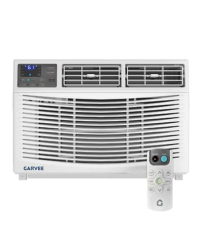 Xo 12000 Btu Window Ac Unit, Remote Control Air Conditioner, 3 Speeds, Quiet, Easy Install