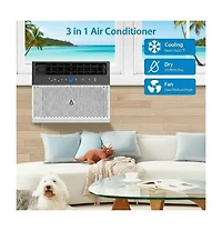 Xo 6000 Btu Window Air Conditioner, Fast Cooling to 250 Sq Ft, Remote Control