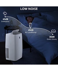 Xo 3-in-1 14000 Btu Portable Air Conditioner for Large Room, Cools Up to 750 Sq ft, Quiet 50dB Sleep Mode