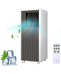 Xo 8000 Btu 3-in-1 Portable Air Conditioner, Quiet Ac with Fan and Built-in Dehumidifier, Cools Rooms Up to 350 Sq. Ft. for Home, Dorm, Office