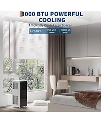 Xo 8000 Btu Plus Portable Air Conditioners, 3 in 1 with Cool, Dry, Fan Modes for Bedroom up to 350 Sq.Ft.