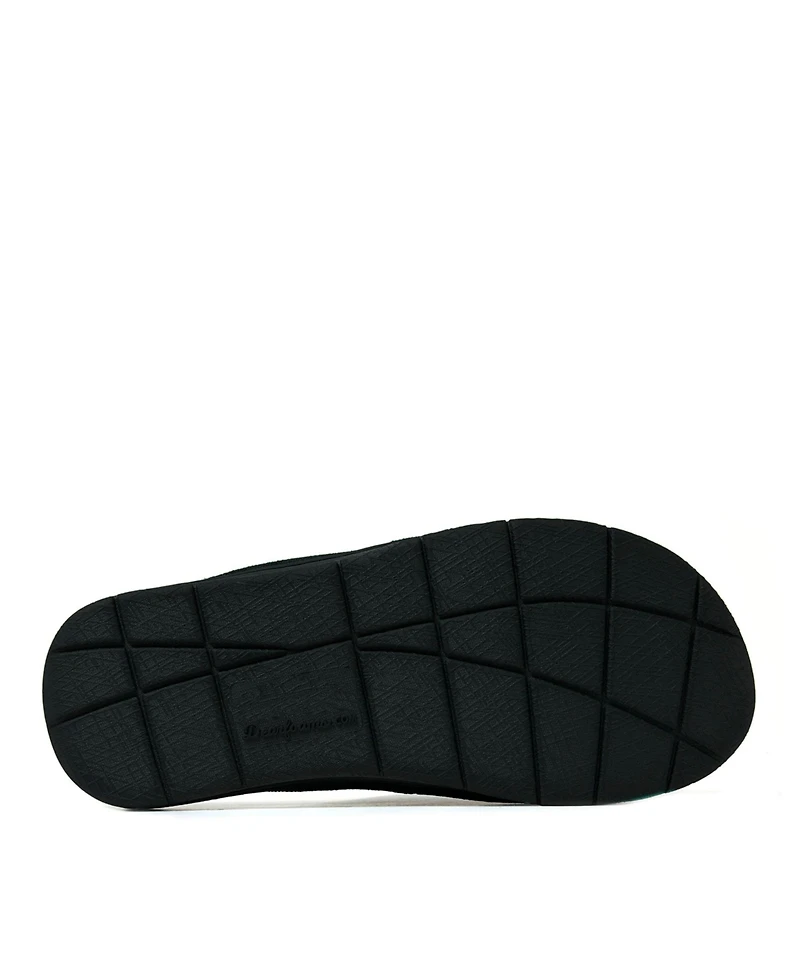 Dearfoams Women's Mickey Terry Adjustable Shower Slide House Slipper