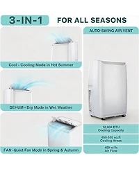 Xo 12,000 Btu Portable Air Conditioner, Cools up to 550 sq. ft., with Remote Control