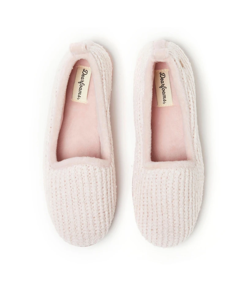 Dearfoams Women's Rachel Marled Chenille Closed Back Slippers