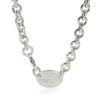 Pre-Owned Tiffany & Co Sterling Silver Return To Tiffany Necklace