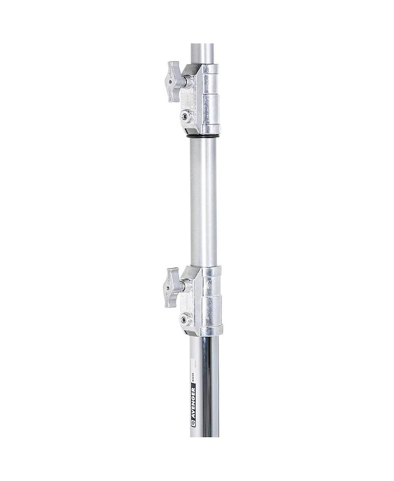 Avenger 11.15 inch Roller Stand 34 Folding Base, 5 Sections, 4 Risers, Chrome