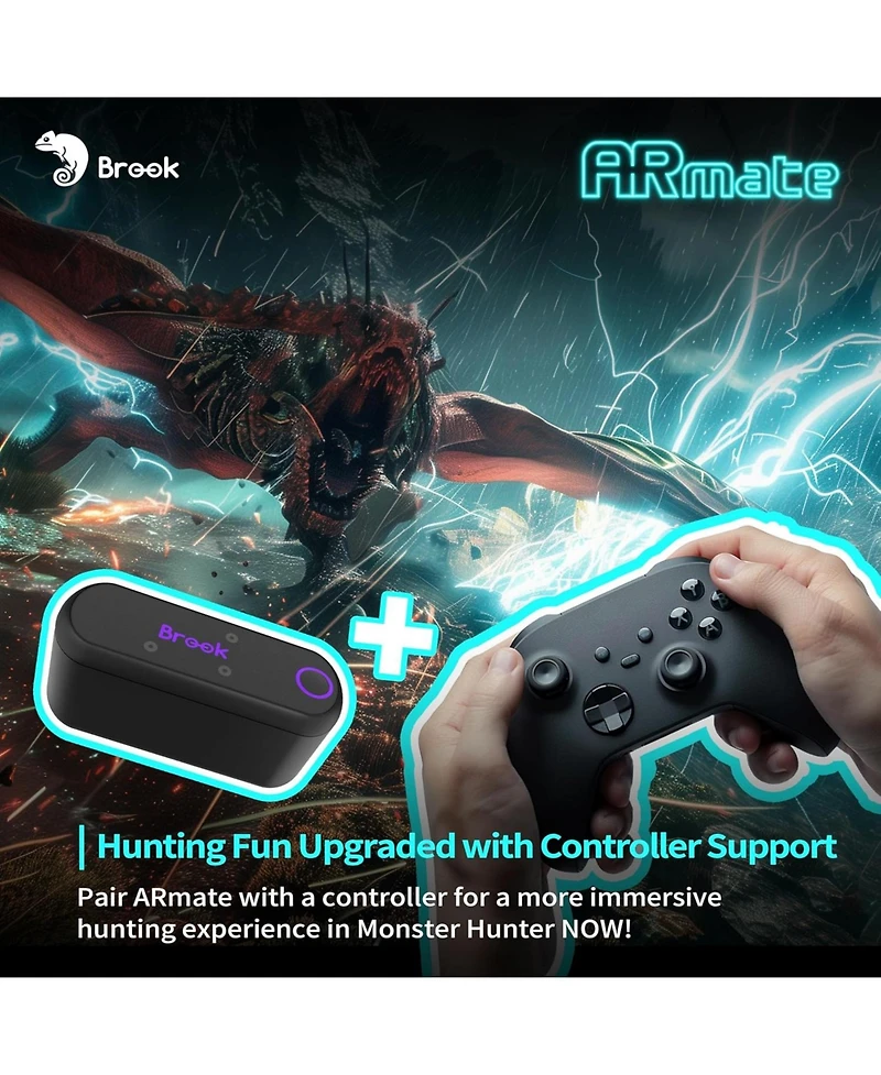 Brook Ar Mate Auto Catcher Pokemon Go Catcher iOS and Smart Roam Ar Game Device
