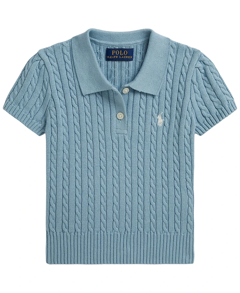 Polo Ralph Lauren Girls' 2T-6X Mini-Cable Sweater
