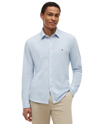 Tommy Hilfiger Men's Knit Pique Long-Sleeve Shirt