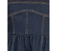 Rare Women's Indigo Denim Sweetheart Midi Dress