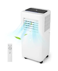 Ecooso 8000 Btu Portable Air Conditioner with Remote Control and Led Digital Display