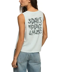 Lucky Brand Women's Woodstock Muscle Sleeveless Tank Top