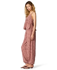 Steve Madden Women's Tillie Eyelet Pull-On Ankle Pants