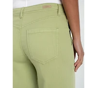 Liverpool Los Angeles Petite Wide-Leg Crop Pants