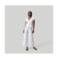 Women's Deep V-neck short top