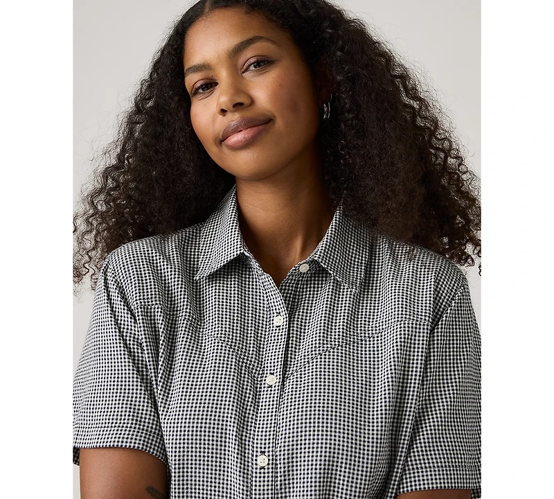 Levi's Women's Cielle Short-Sleeve Collared Mini Dress