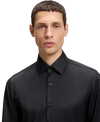 Boss by Hugo Men's Performance-Stretch Twill Slim-Fit Dress Shirt