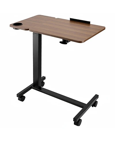Gouun Overbed Table with Hydraulic Height Adjustment and Tilt Desktop
