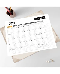 Gnuadz Large Desk Calendar 2026 18 Month Desktop Protecting Pad