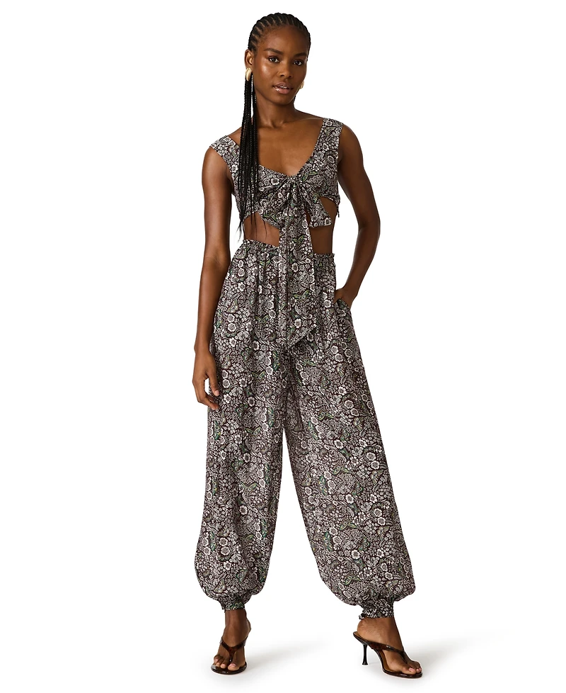 Steve Madden Women's Livy Genie High-Rise Ankle Pants