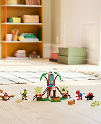 Lego Spidey and Gobby's Raptor Battle at Tree House Hq 11200 Building Set
