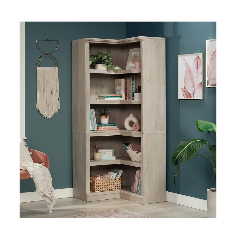 Sauder Miscellaneous Storage Bookcase, Chalked Chestnut finish
