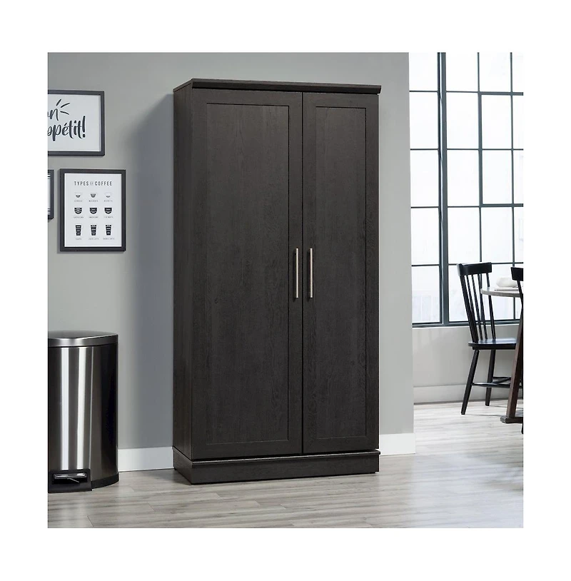 Sauder HomePlus Storage Cabinet, Raven Oak finish